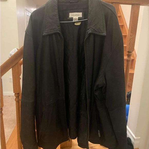 Vintage Calvin Klein leather jacket - Picture 3 of 5